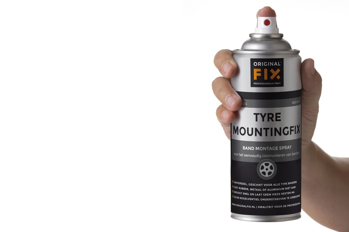 Bandmontage vet in spuitbus Tyre Mountingfix Originalfix - Afbeelding 2